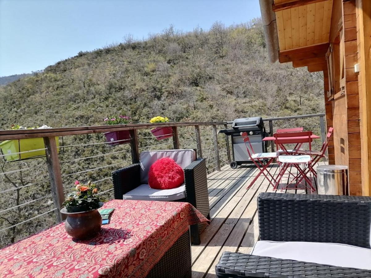 Chalet Sur Pilotis Avec Piscine Privee Lucéram Εξωτερικό φωτογραφία